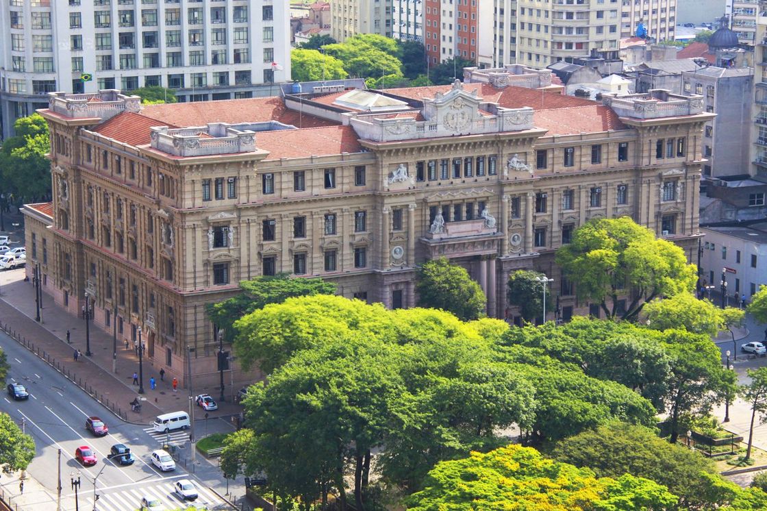 Fachada do Palácio da Justiça, em São Paulo
